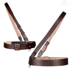 Sam Browne Belt BROWN Genuine