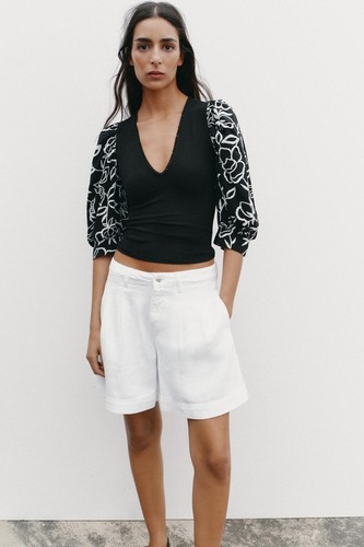 Zara black puff sleeve - zara,