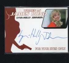 Women of James Bond In Motion 2003 Auto Autograph WA9 Lynn-Holly Johnson as Bibi