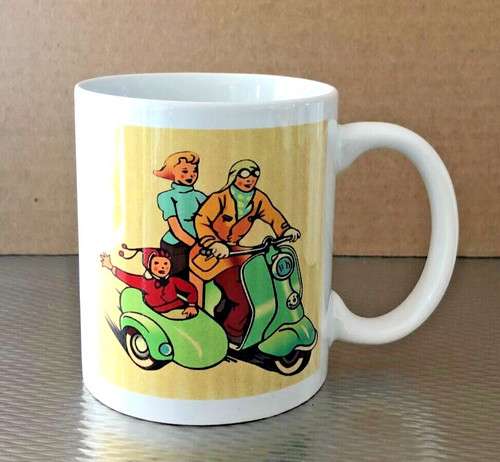 Scooter vespa ceramic coffee - scooter,