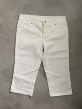 Women’s Wallis White Capri Jean Style Cropped Hot Pants. Size 16