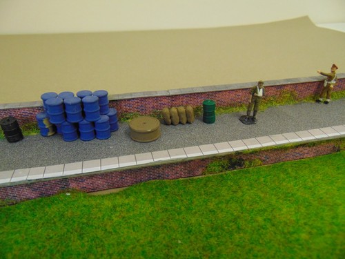 Model railway oil drums - railway,