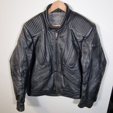 Uvex Motorstyle Mens Leather Jacket Size Medium Black