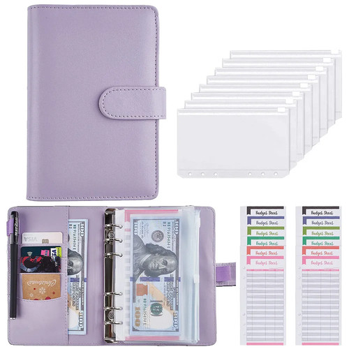 Leather budget binder - a6, pu