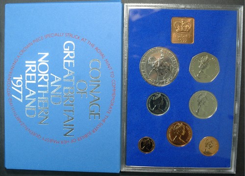 1977 royal mint coin - 7, proof