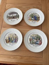 Vintage Royal Worcester China Christmas Plates - Series of Four - 1979 to 1982