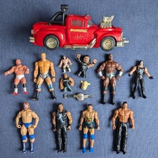 Vintage WCW WWF WWE Wrestling Action Figures Bundle 90s 00s ToyBiz Mattel Galoob