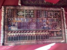 Vintage Hand Knotted Afghan