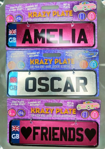 Krazy plate personalised - krazy,