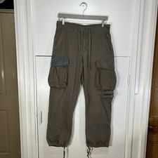 Carhartt Gordon Pants Cargo Trousers Green Cotton Slim Zip Fly Men’s Size 30