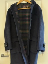 Gloverall tartaneer Duffle Coat Vintage Navy Blue
