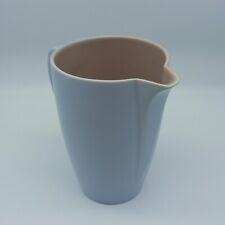 POOLE POTTERY PEACH BLOOM & MIST BLUE LARGE MILK JUG C100 TWINTONE PERFECT 1.5PT