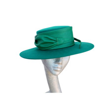 Arlo - Emerald Green felt hat ASCOT WEDDING