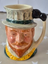 Vintage Small Toby Jug Of Francis Drake Made By Lancaster & Sandland