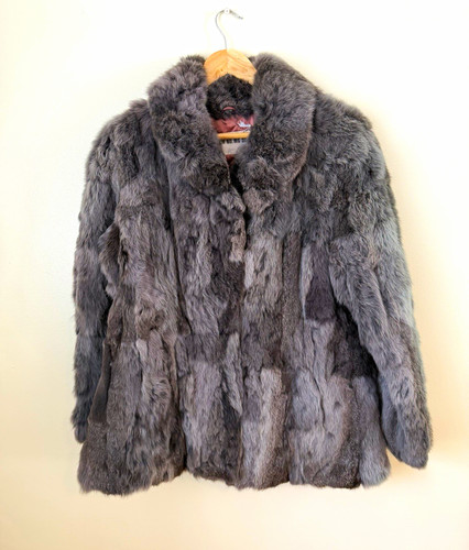 Vintage real fur - real, grey