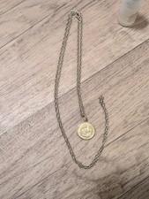Half Sovereign On A 9ct Gold Long 34inch Chain