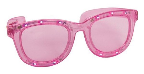 Glasses led flashing pink - flashing,