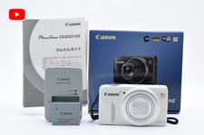 [Near Mint in/Box] Canon PowerShot SX600 HS White Digital Camera From Japan