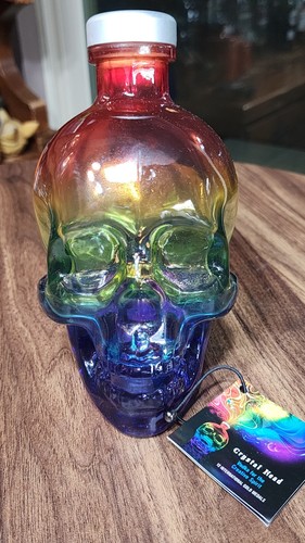 Crystal head rainbow skull - head,