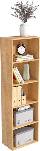 Oak tier wooden cube storage - oak,