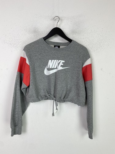 Nike grey colourblock cropped - grey,