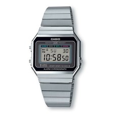 CASIO A700W-1A Vintage Digital Quartz Super Slim Chronograph Watch