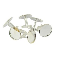 6pcs Silver Plate Cufflink 22