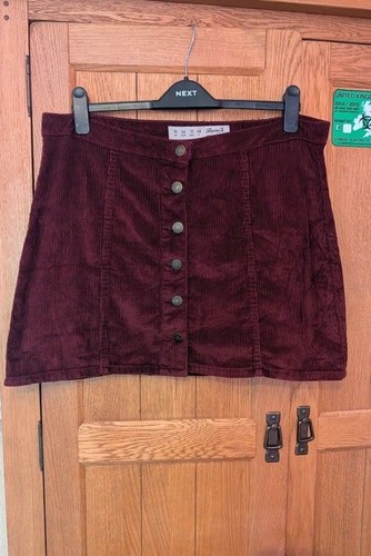 Denim burgundy cotton - burgundy,