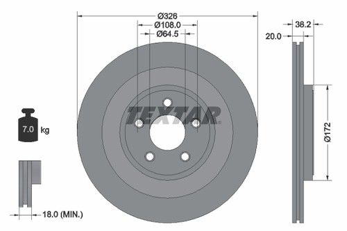 Brake disc left - disc,