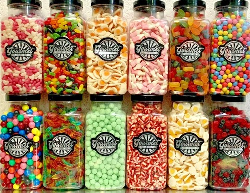 Large retail sweet - shop, jars