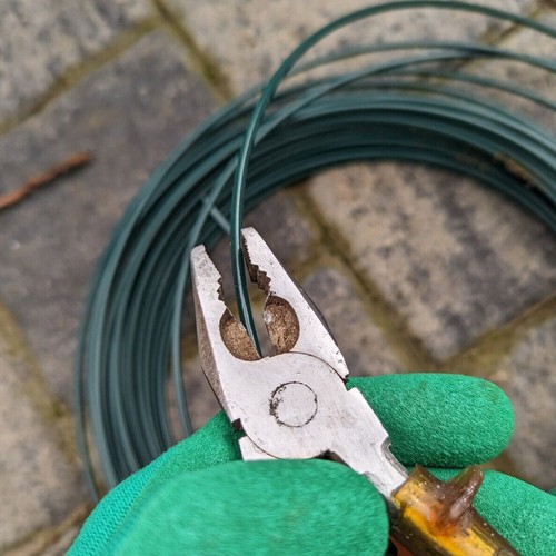 Green pvc straining wire - straining,