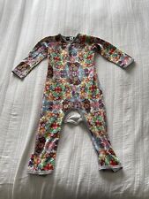 Molo Girls Designer Babygrow Sleepsuit Size 86 18 Months Owl Squirrel Blue Pink
