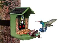 Solar Bird Feeder Camera Motion Activated Video & Photo Infra-Red Night Vision