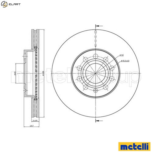 Brake disc 0734c - 2x, 23-0734c