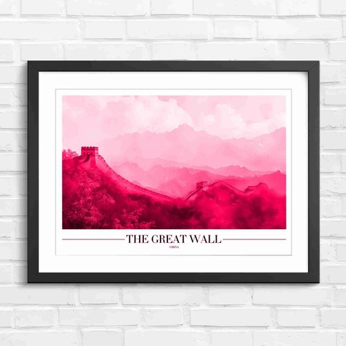 Chinese great wall - great, mountains