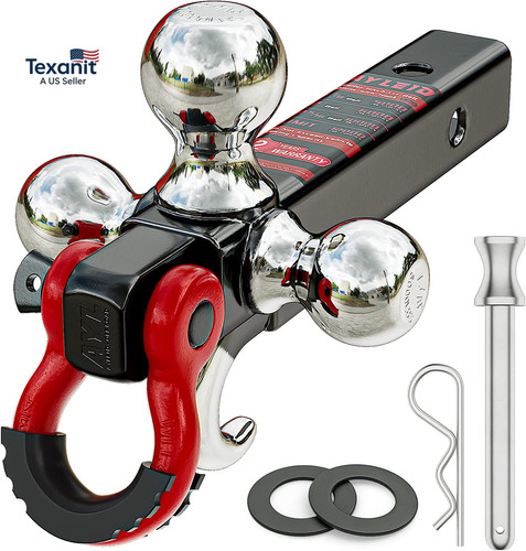 Trailer hitch tri ball mount - tri-ball,