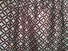 IKEA Andrea Rand Geometric Cathedral Window Patterned Velvet Curtains