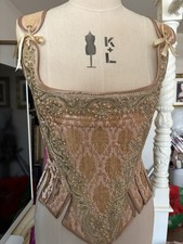 Tudor Dreams Historical Costumier 18th Century Couture Corset Brand New  8-10