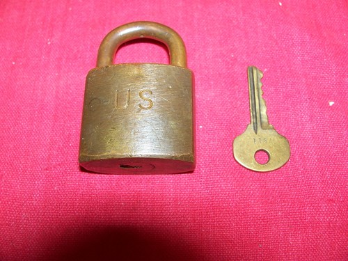 Vintage padlock army - us,