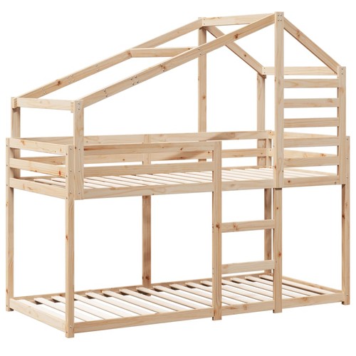 Bunk bed with - roof, twin