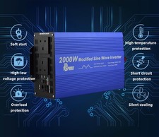 SPARK 2000W (4000W) Soft start power inverter 2000 watt 24v for microwave kettle