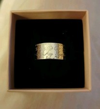 Tiffany & Co. Sterling Silver Script Notes Ring