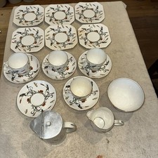 Royal Standard Art deco Kingfisher Water Lily Dragonfly Tea Set 1920s/30s 