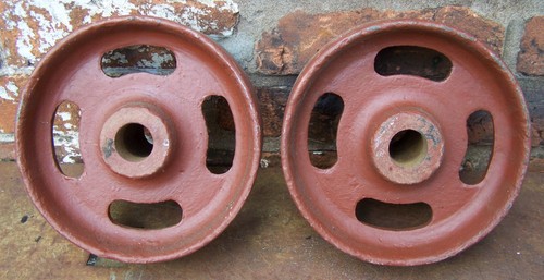 Cast iron wheels diameter - wheels, 8"
