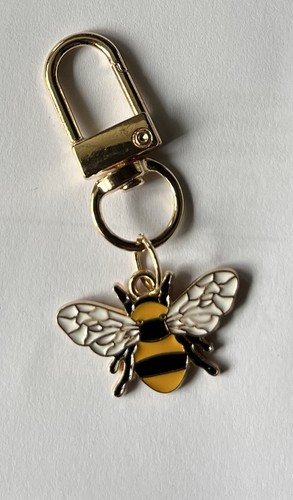Bee keyring bag charm - bee,