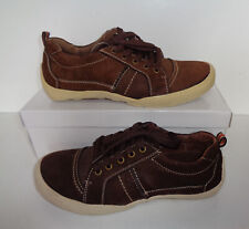 Mens Yachtsman Leather Brown Shoes Comfort Boat Deck Trainers UK Size 7
