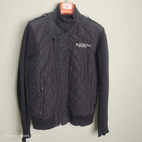 Firetrap black jumper jacket - firetrap, jumper/