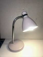 Vintage Retro Style Flexi Goose Neck Desk Table Lamp White
