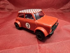 Scalextric Mini Cooper Red White Chequered Roof #3  **FREE UK P&P**
