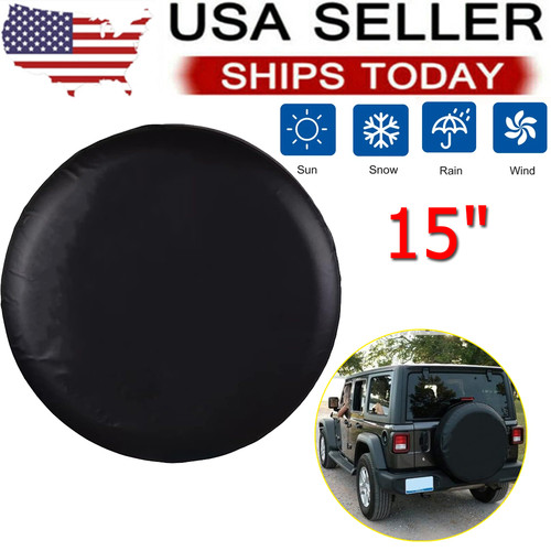 Diy spare tire cover - 15", black